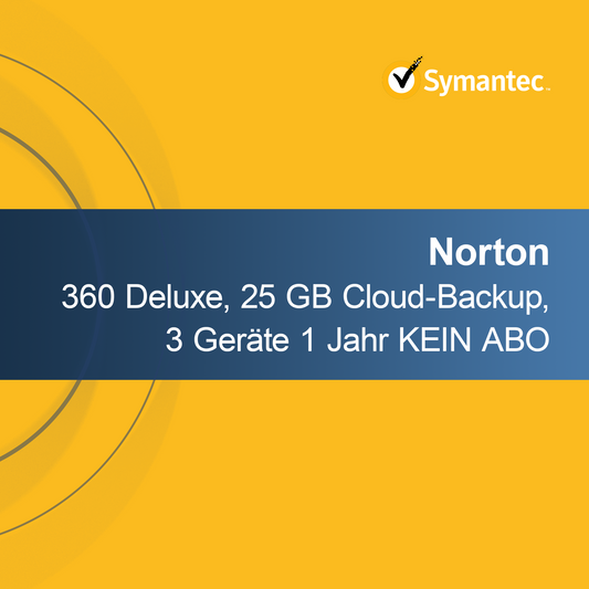 Norton 360 Deluxe, 25 GB Cloud-Backup, 3 συσκευές 1 έτος ΧΩΡΙΣ ΣΥΝΔΡΟΜΗ